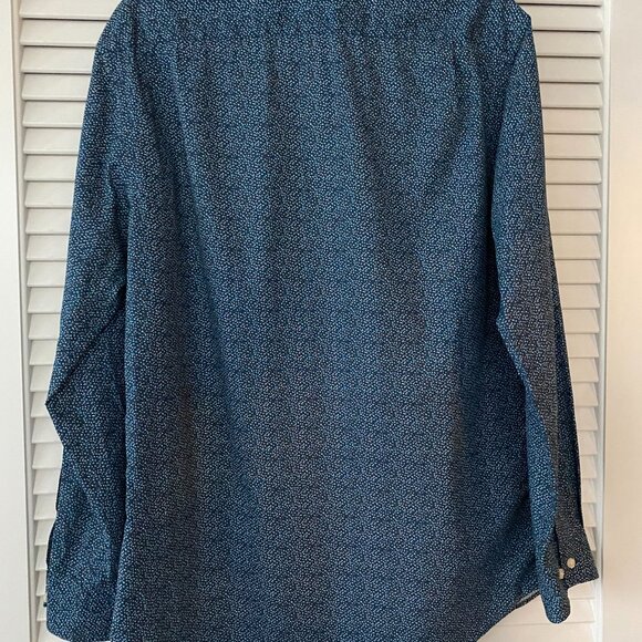 Ben Sherman Button Down Shirt, Blue, Size L - Picture 2 of 4